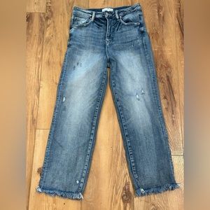 Risen Straight leg raw hem